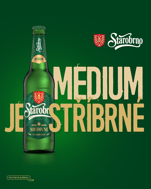 Starobrno Medium získalo druhé místo na Zlaté pivní pečeti v Litoměřicích